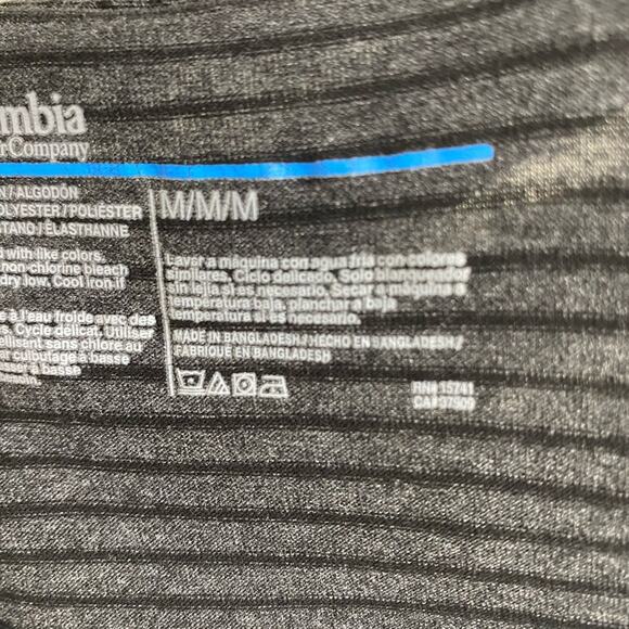 Columbia Black Short Sleeve Tee with Subtle Texture - Picture 7 of 8